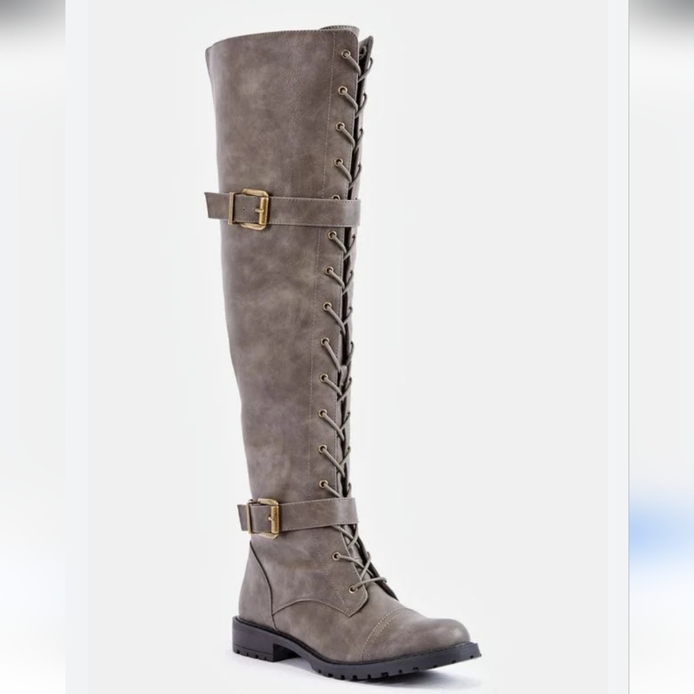 Just fab gray over the knee size 7.5 boots